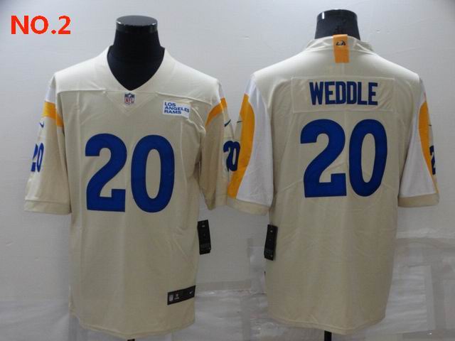 Men's Los Angeles Rams #20 Eric Weddle Jesey NO.2;